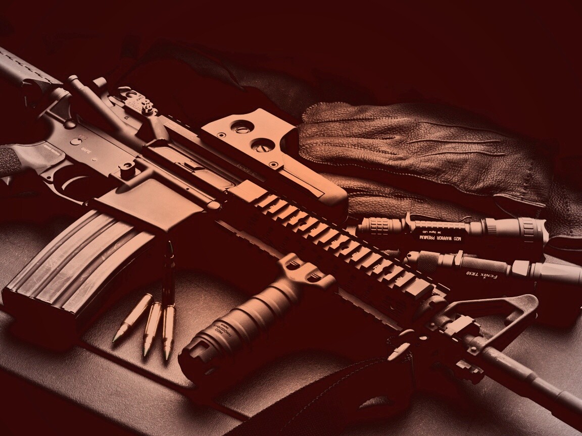 Черный автомат обои