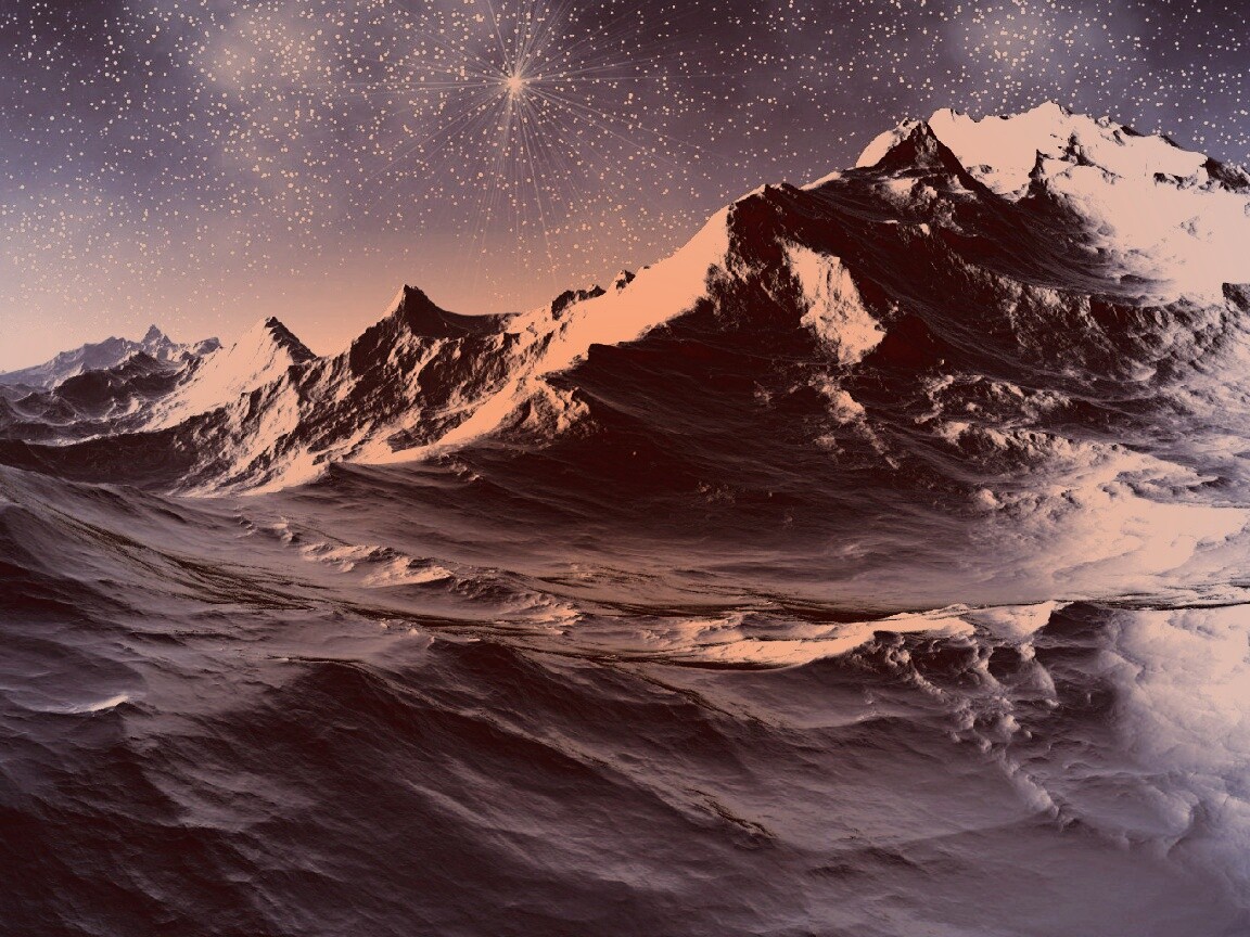 Северные горы обои