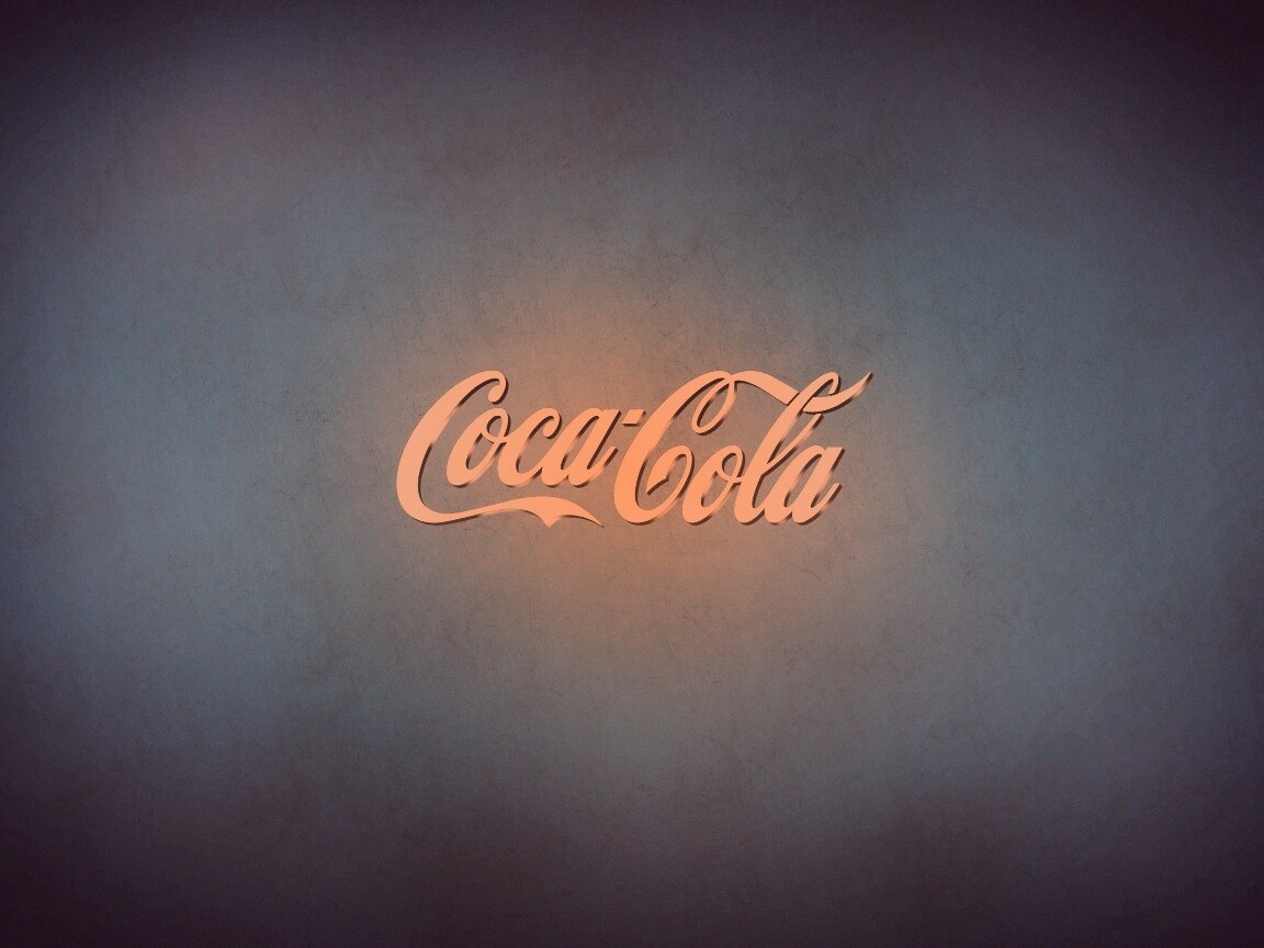 Синий логотип Coca-Cola обои