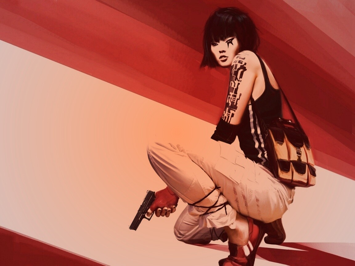 Фейт с пистолетом обои