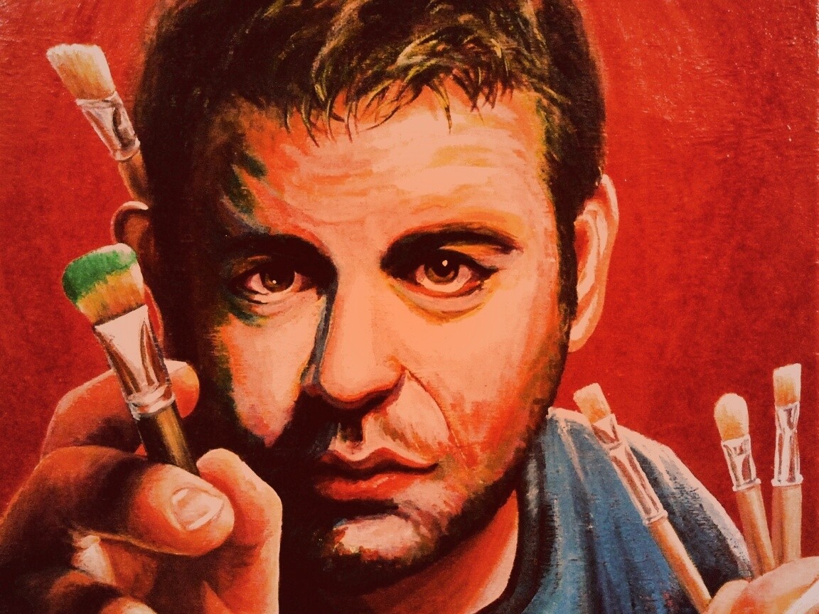 Нарисованный художник обои