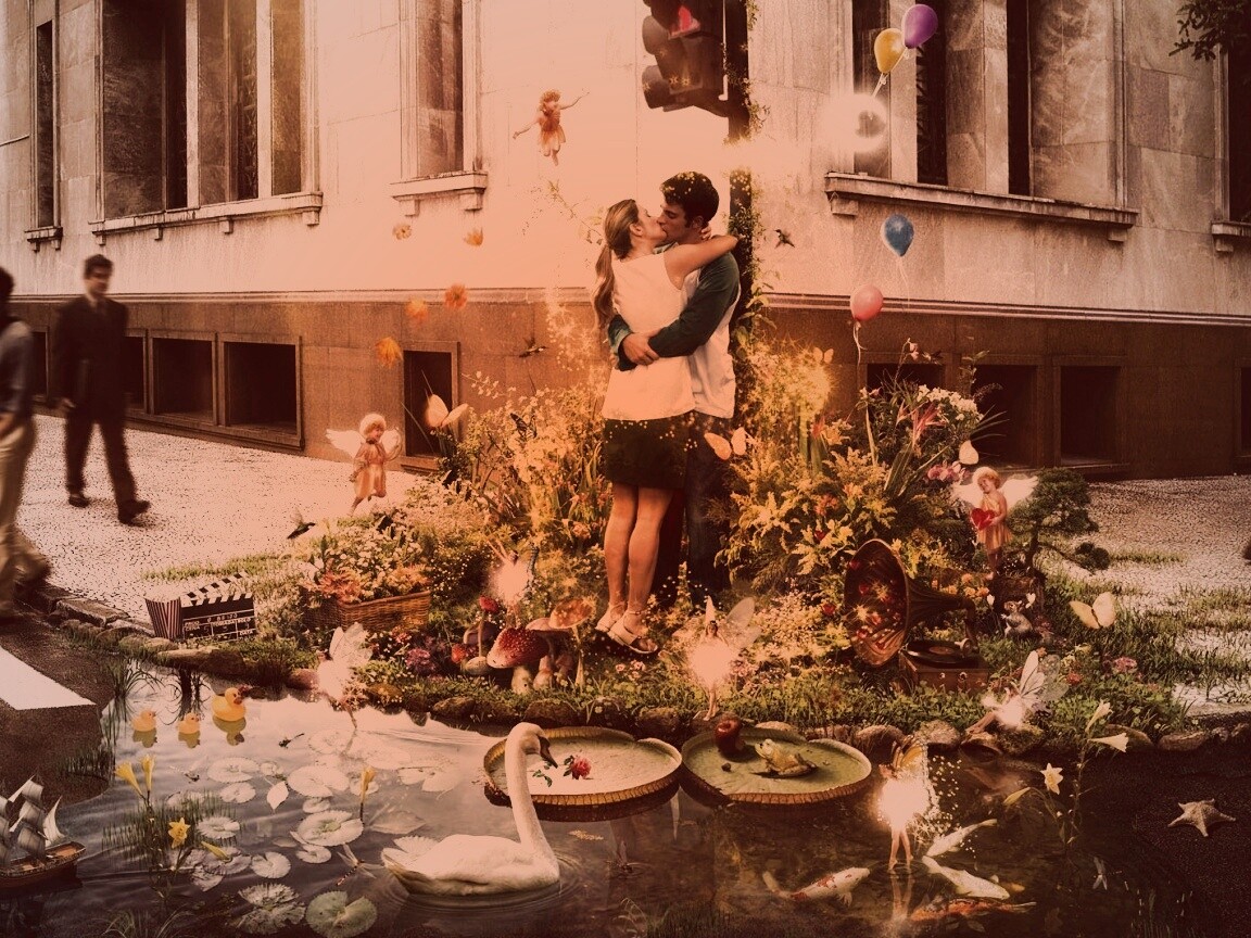 Волшебный поцелуй обои