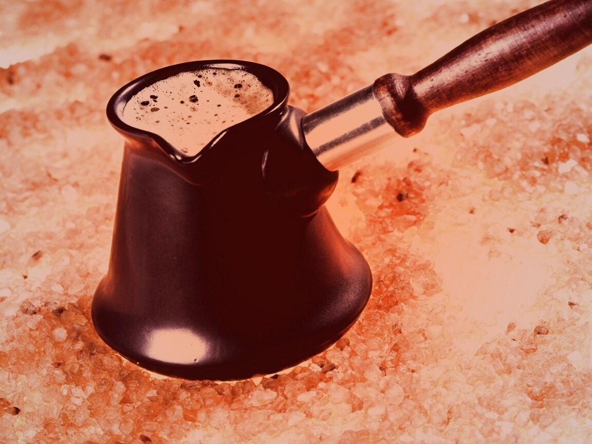 Кофе на углях обои