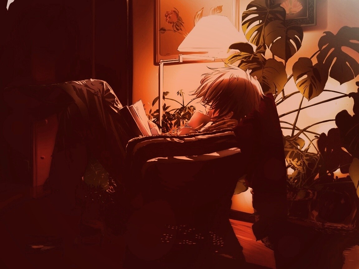 Парень с книжкой обои