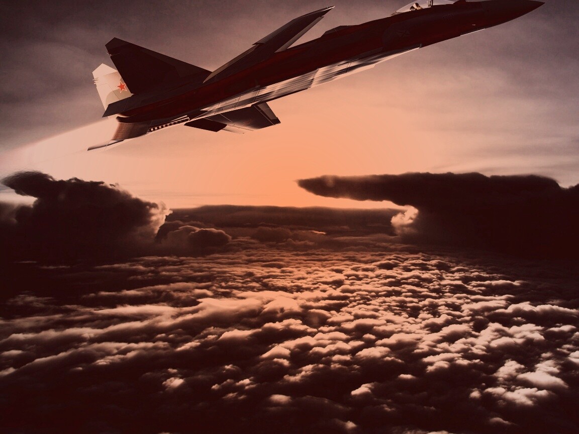 Истребители в небе обои