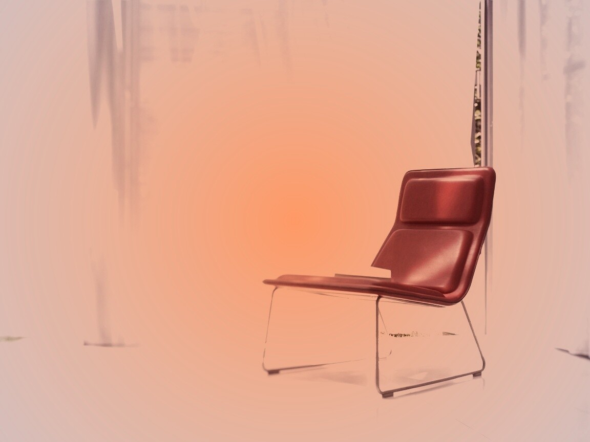 Стул перед занавеской обои