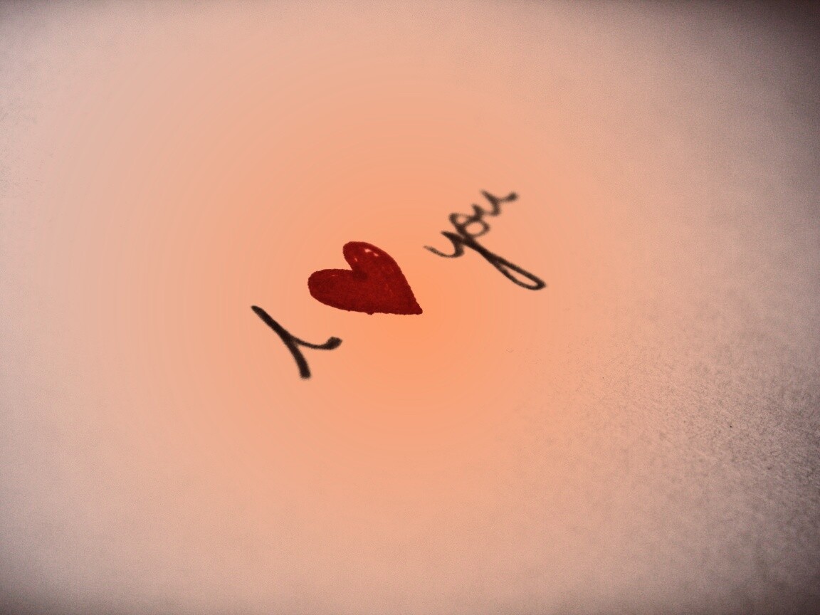 I love you обои