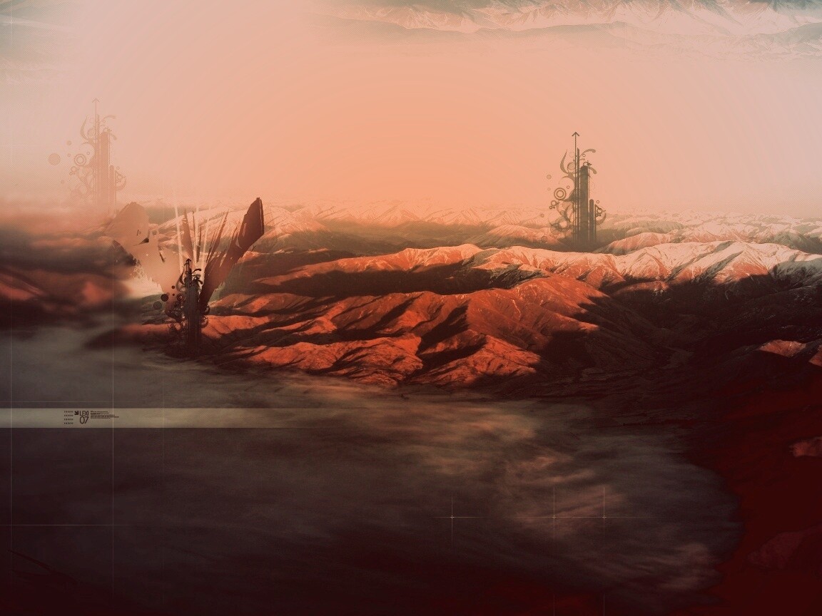 Горная абстракция обои