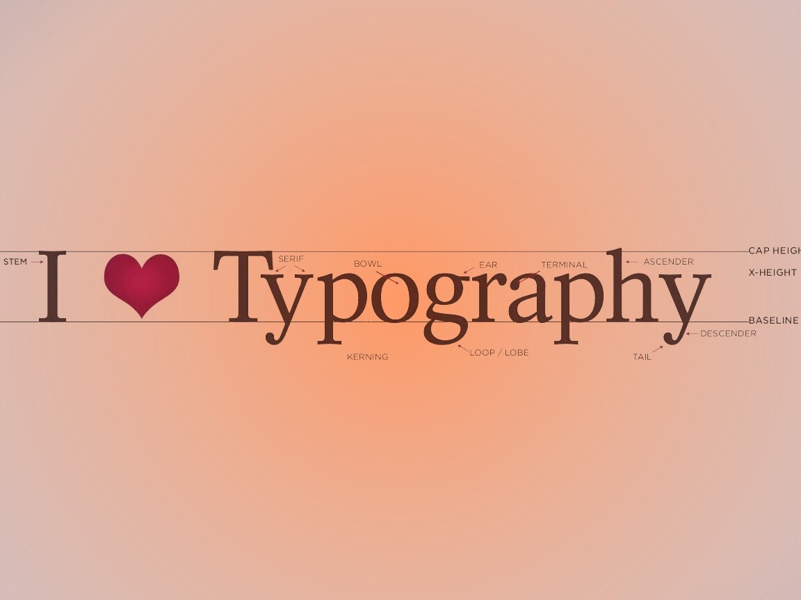 I love typography обои