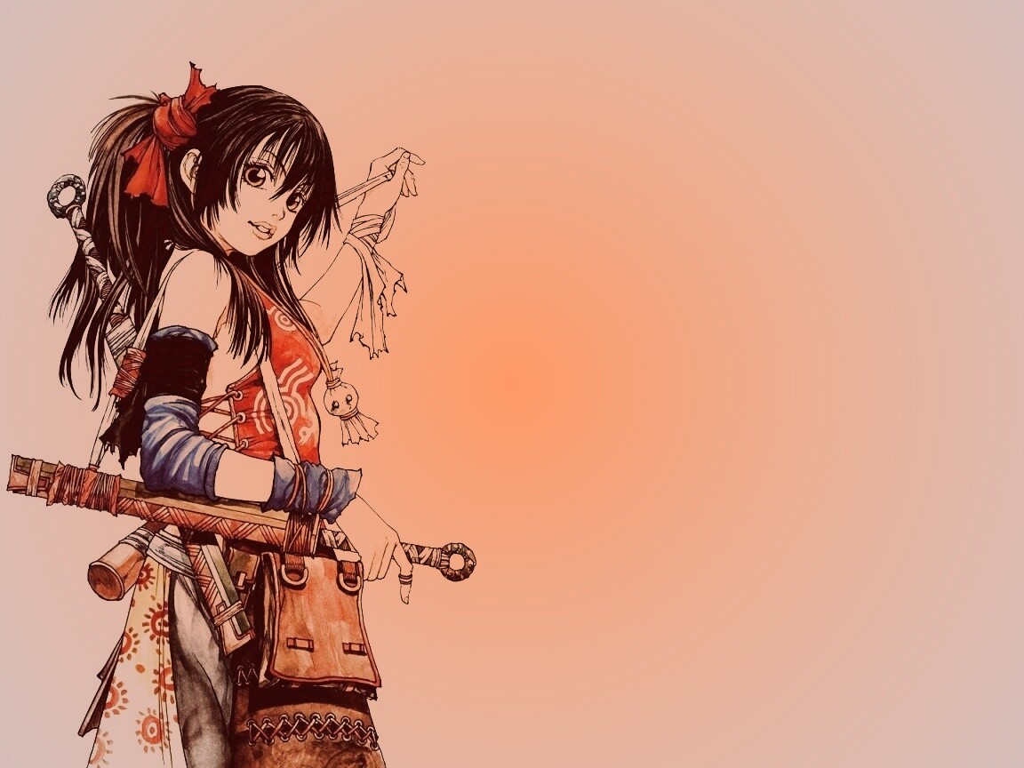 Девушка с мечом из Dangu обои