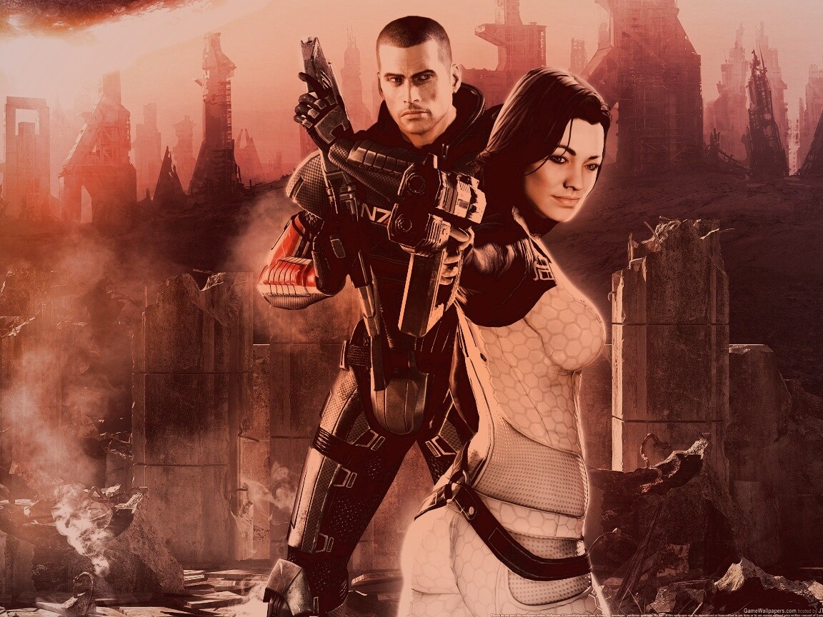 Шепард и Миранда обои