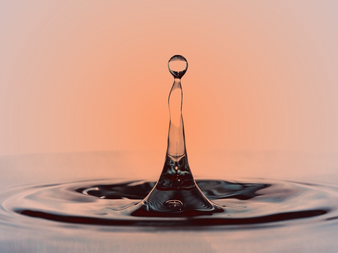 Падение капли обои