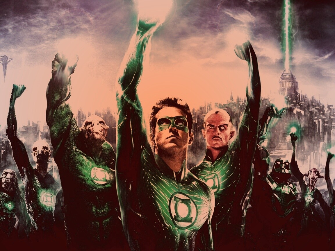 Зеленый фонарь обои