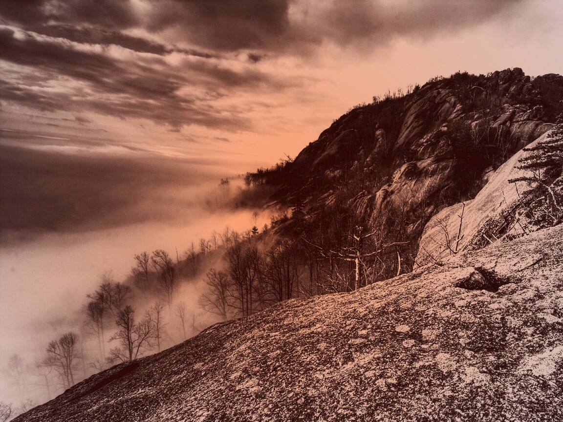 Туманные горы обои