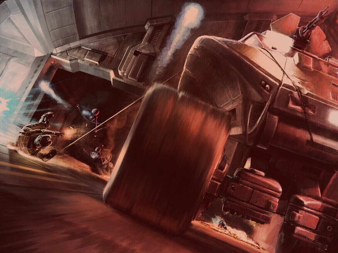 Погоня в Halo обои