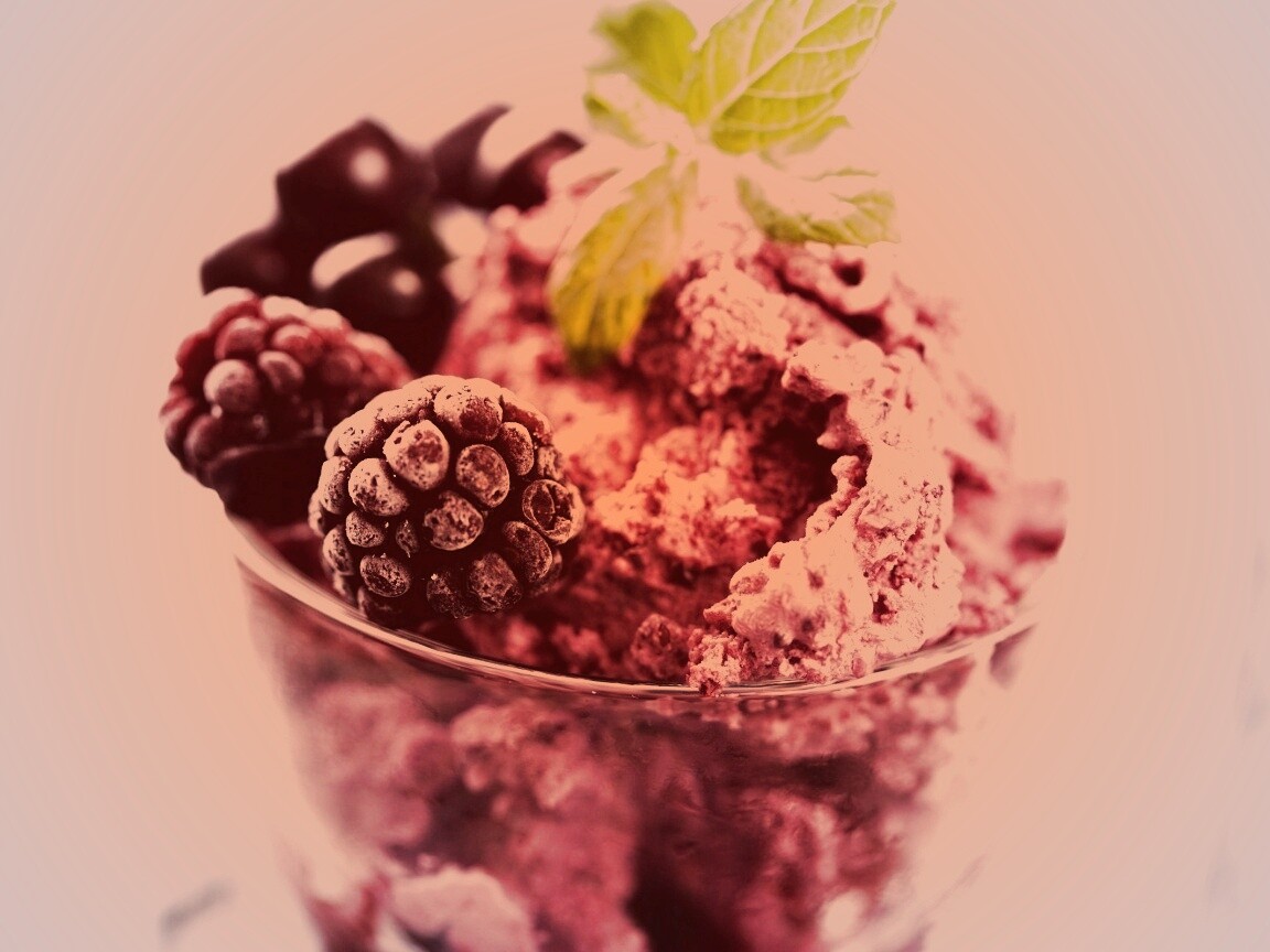 Ягодное мороженное обои
