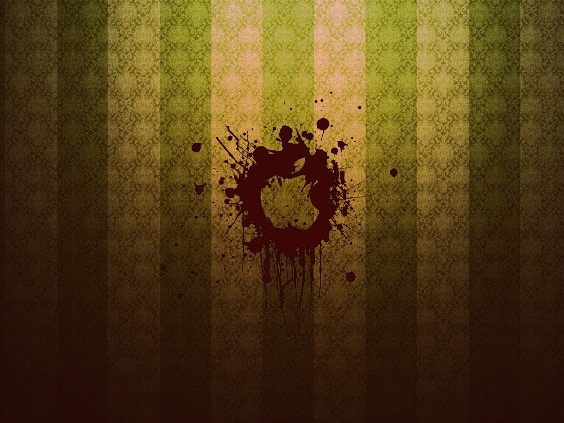 Логотип Apple на обоях обои