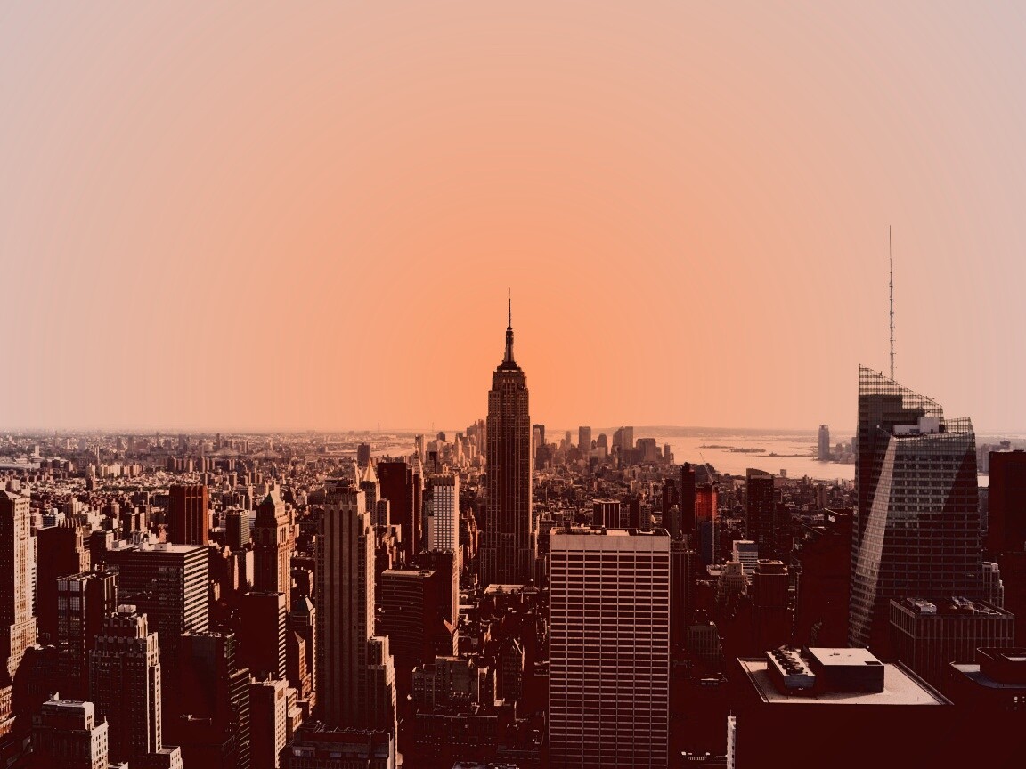 Вид на Нью-Йорк обои