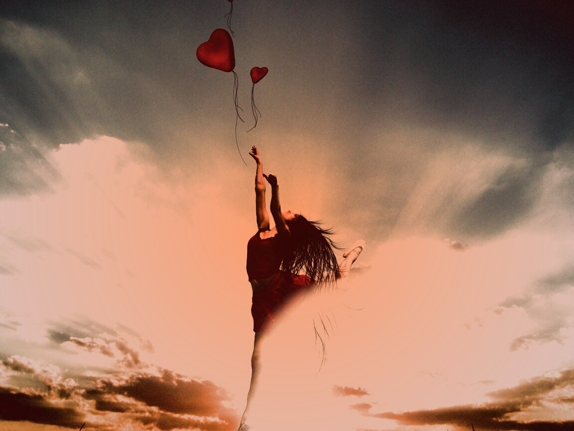 Отпускаяю сердце в небеса обои