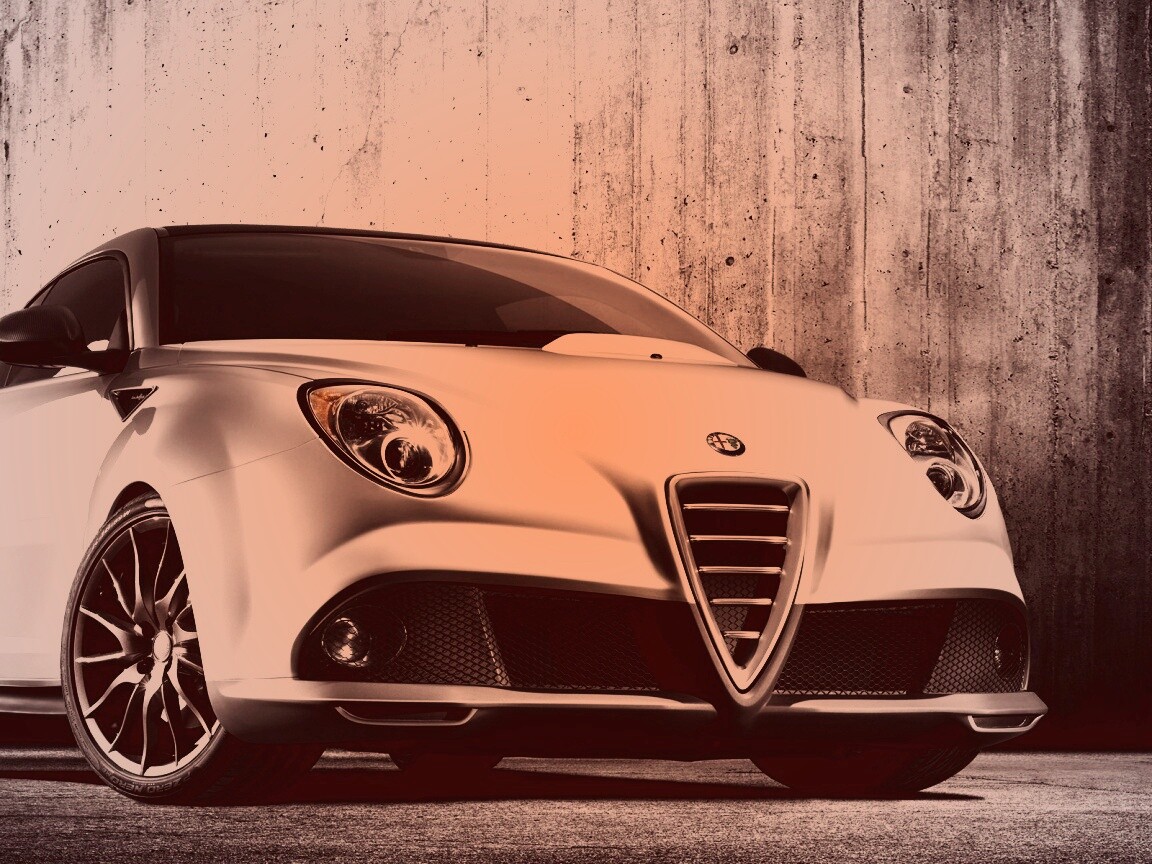 Alfa-Romeo вид спереди обои