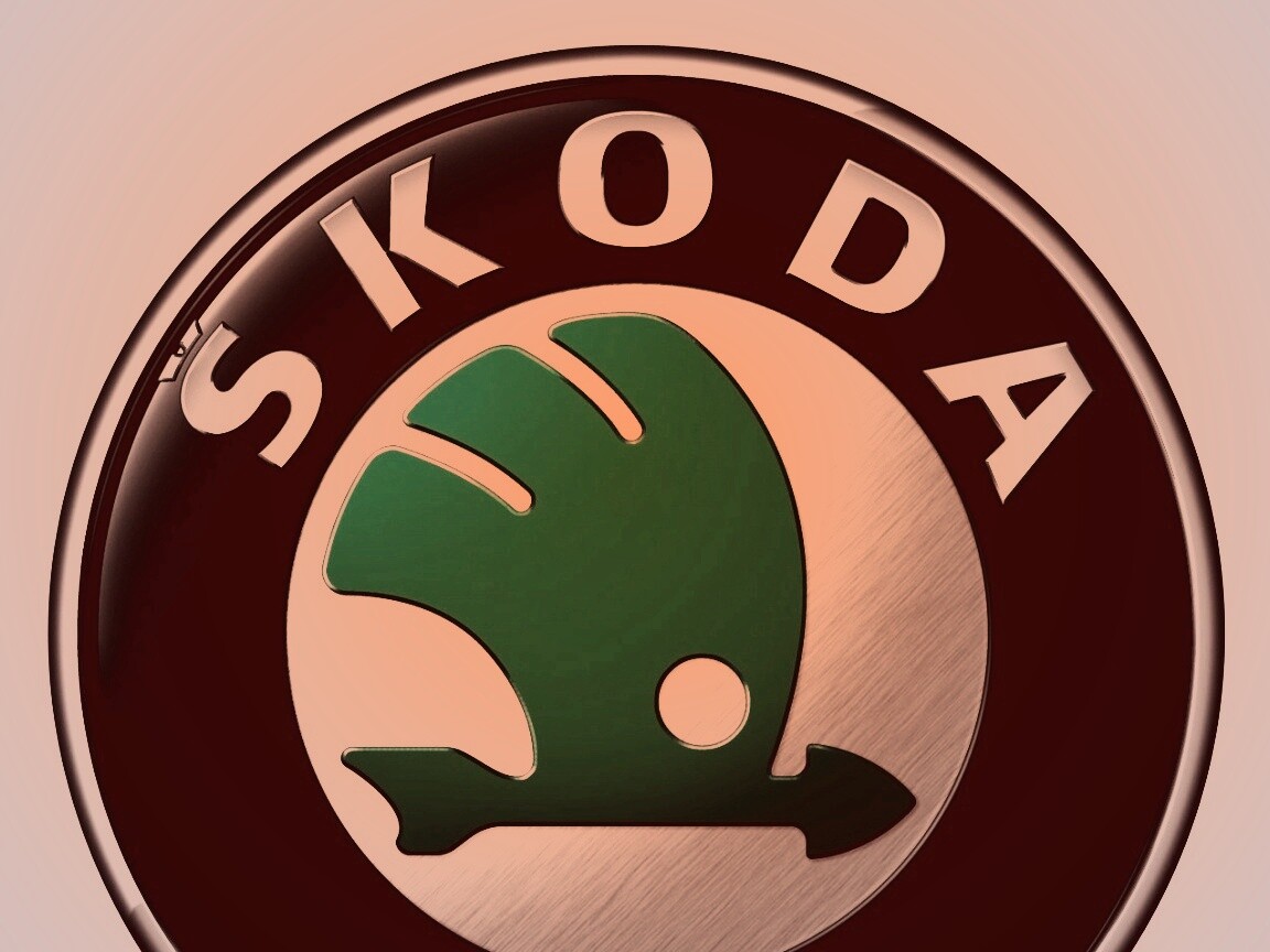 Логотип Skoda обои