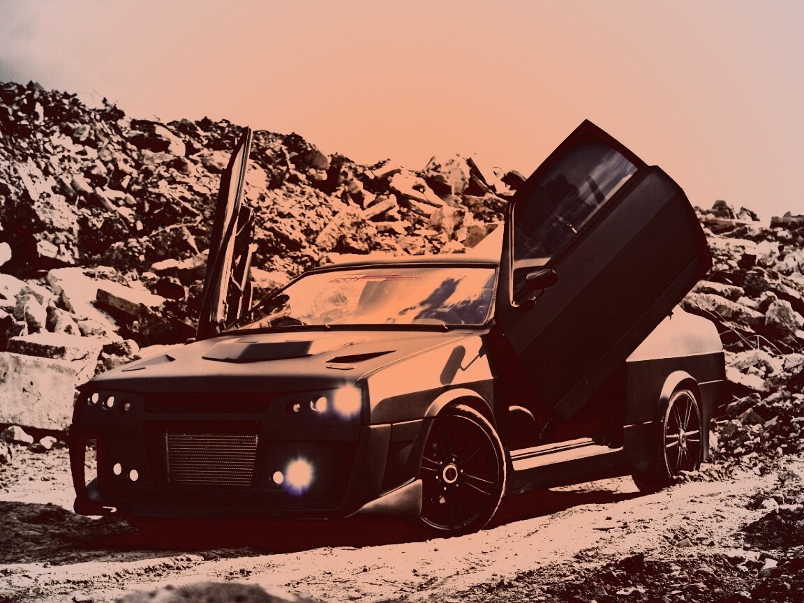 Тюнингованный ваз 21099 обои