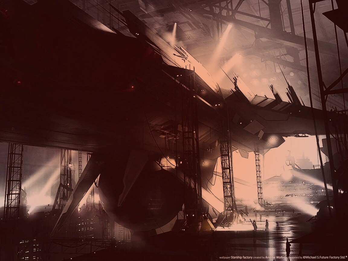 Сборка космического корабля обои