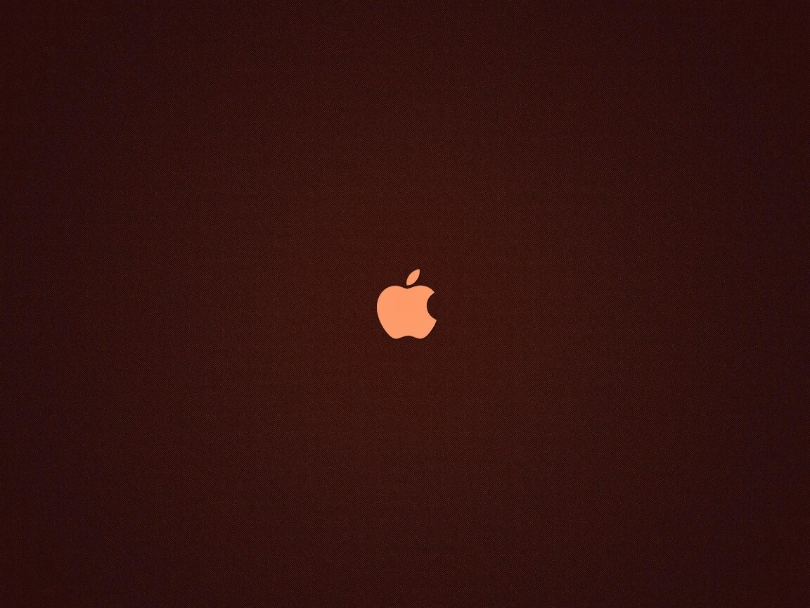 Темный фон - светлое яблоко обои