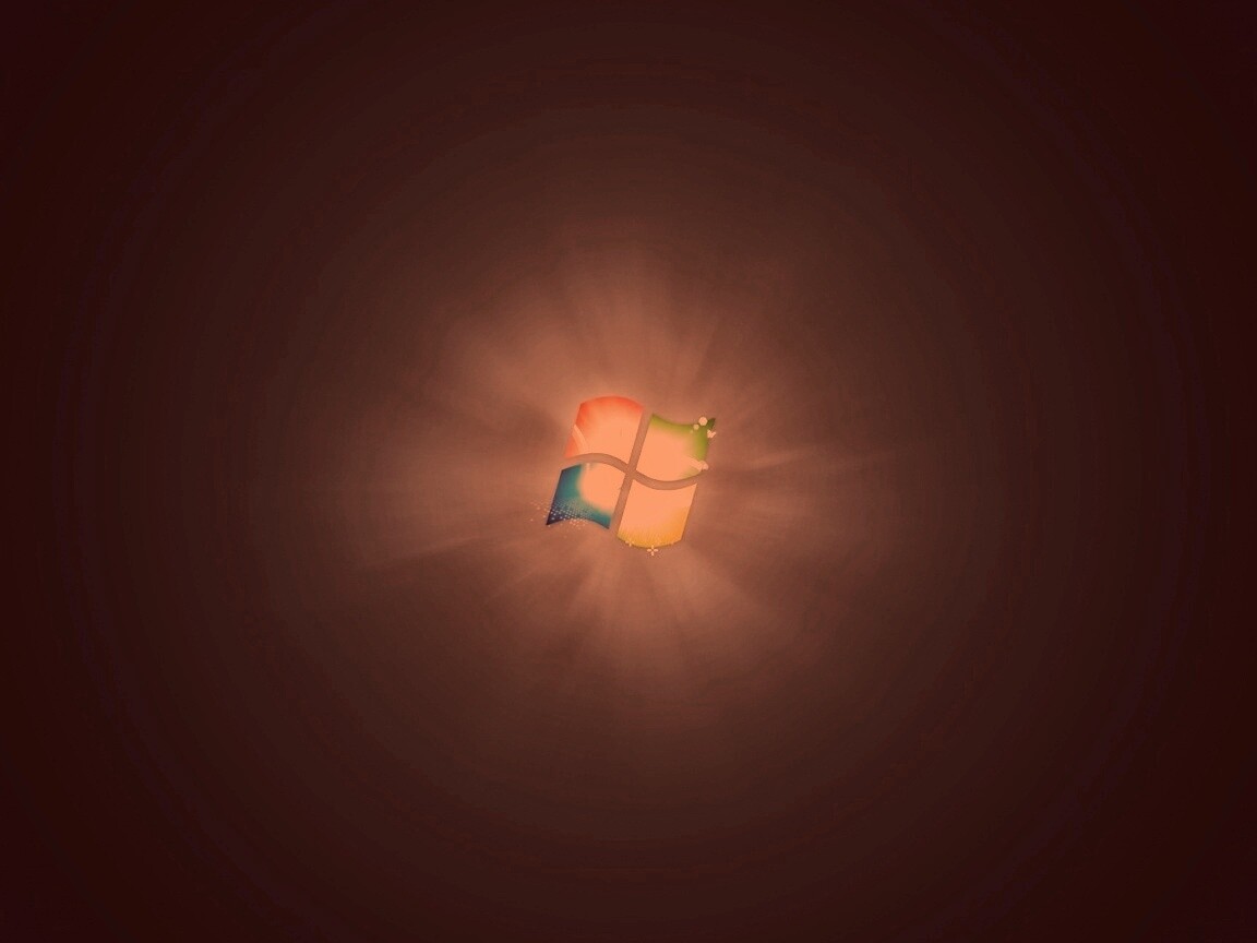 Черные обои Windows Seven обои