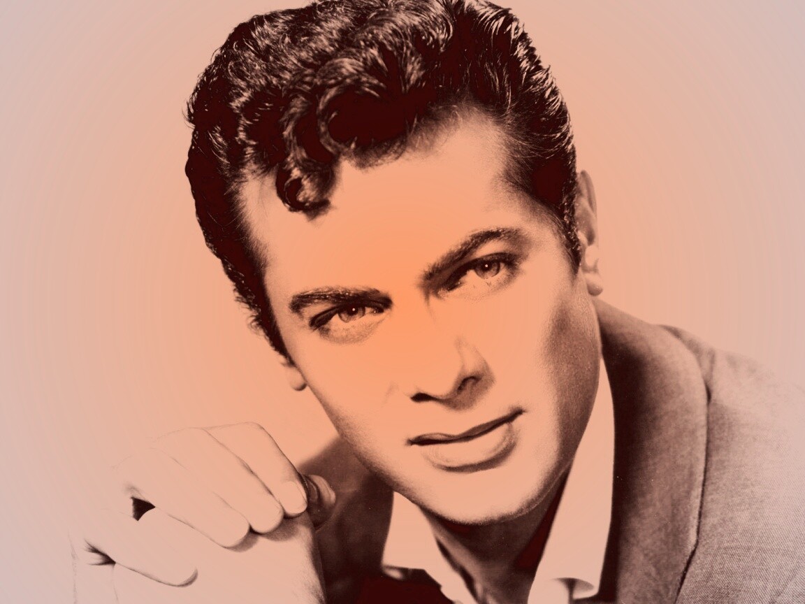 Чёрно белое фото Тони Кёртиса обои