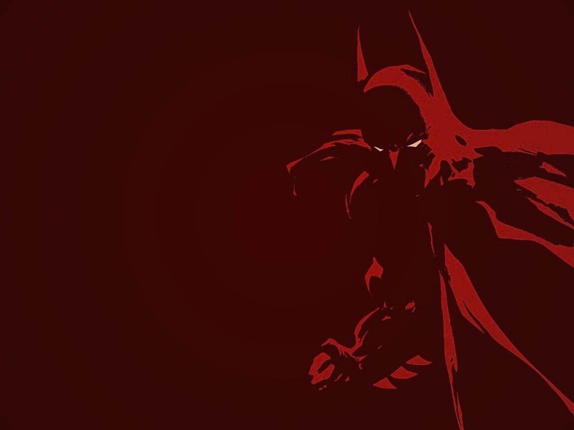 Красный Бэтмен обои