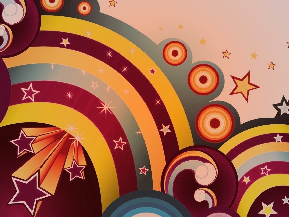 Векторные радуги обои