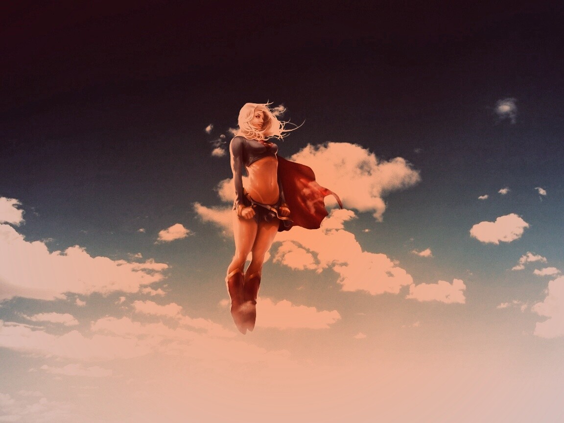 Супердевушка обои