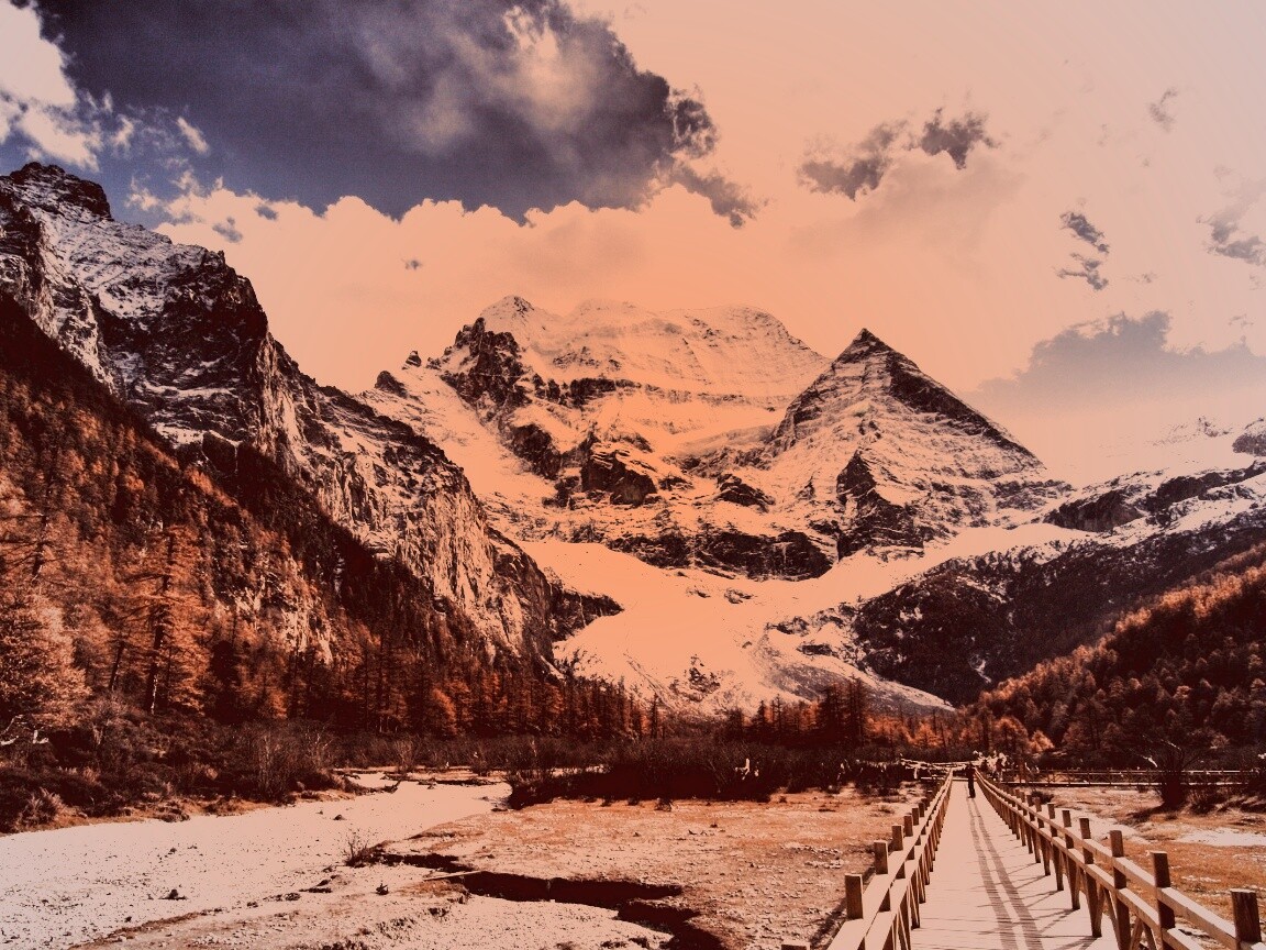 Дорога в горы обои