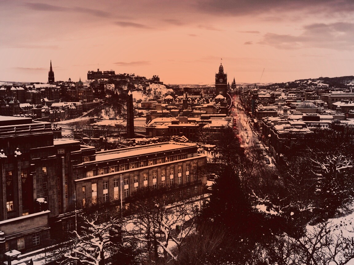 Вид на Эдинбург обои