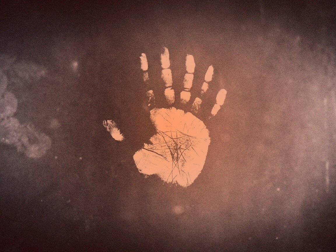 Необычный отпечаток руки обои