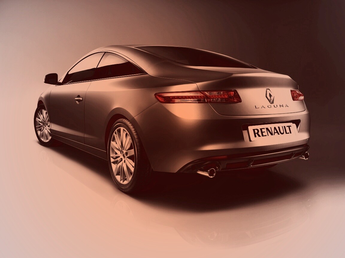 Рено Лагуна: вид сзади обои