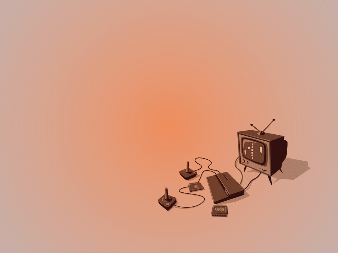 Приставка и телевизор обои