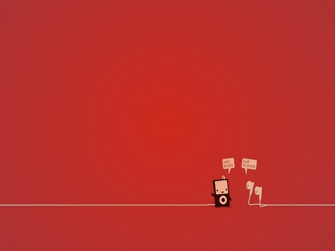 Плеер и наушники обои