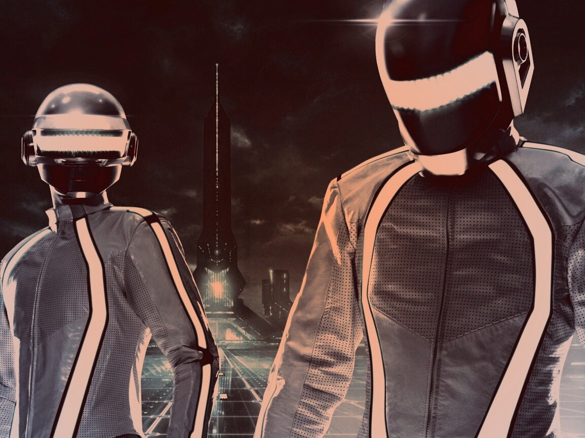 Daft Punk на съемках фильма TRON обои
