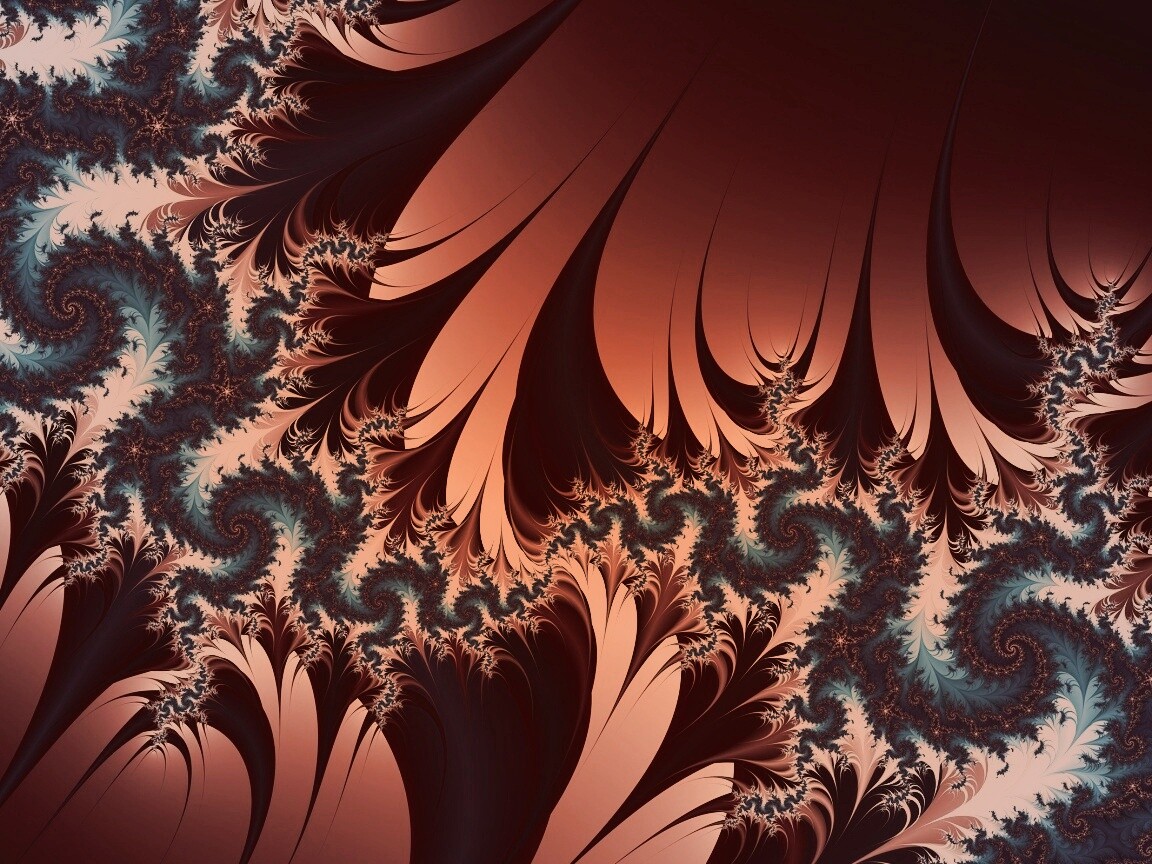 Цветной фрактал обои