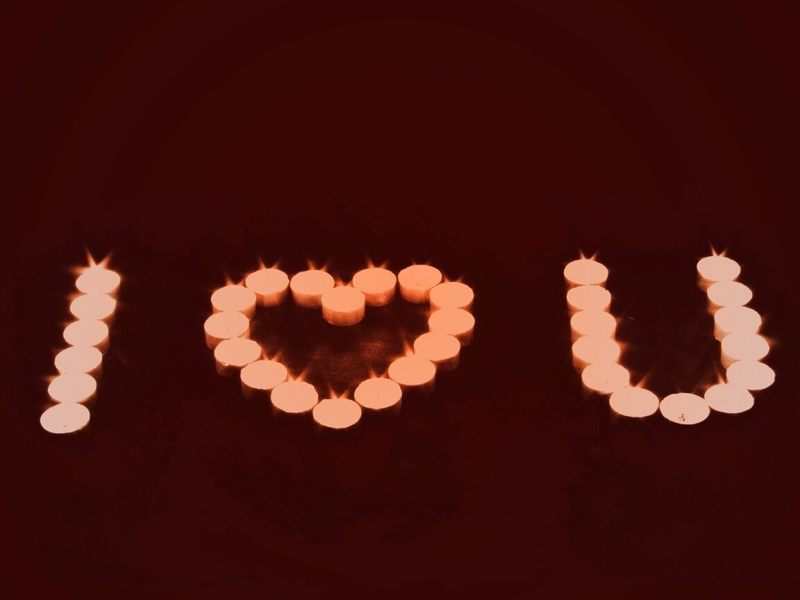 I love you обои