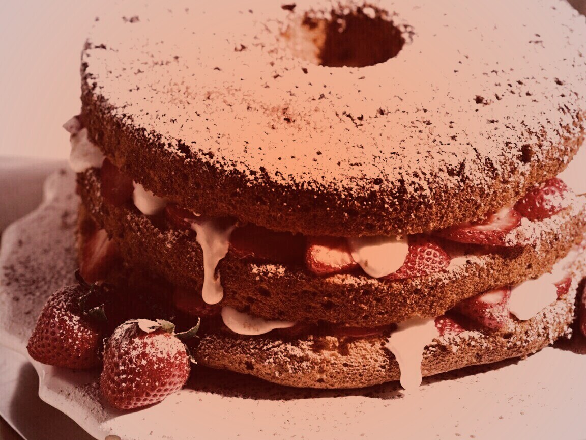 Десерт с фруктами обои