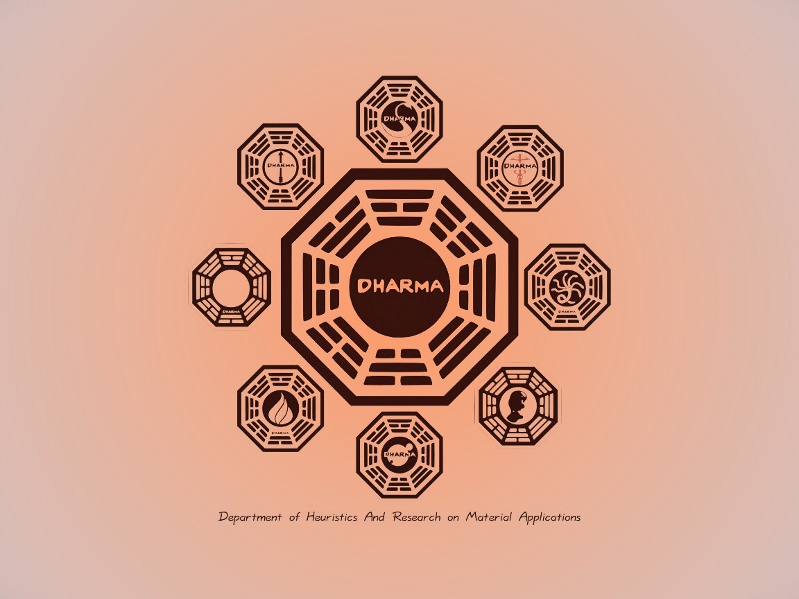 Логотипы станций Дхарма обои