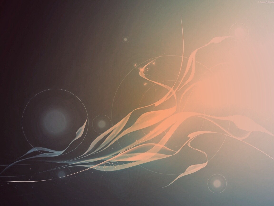 Лёгкая голубая абстракция обои