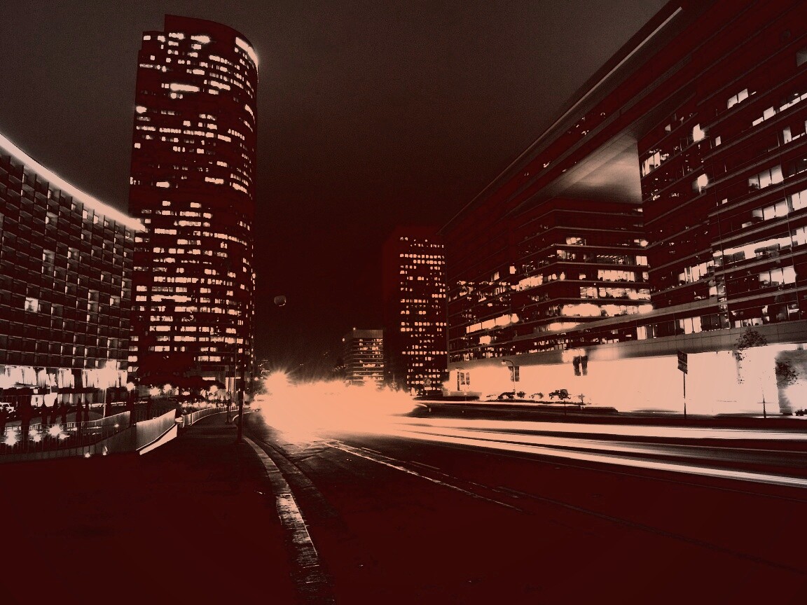 Ночные огни мегаполиса обои