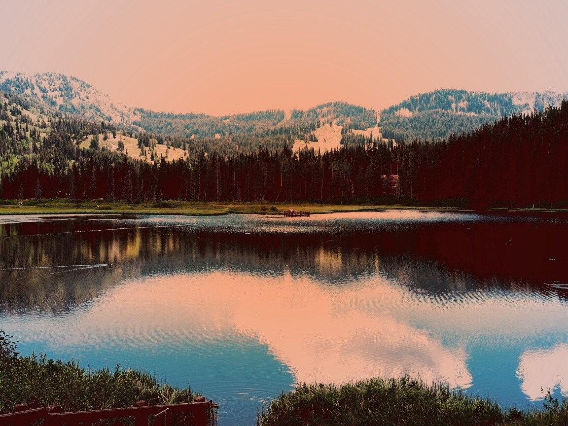 Горное озеро обои