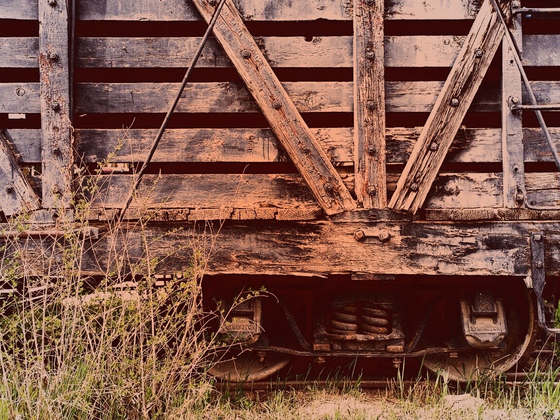 Старый грузовой вагон обои