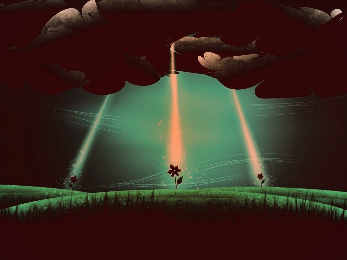 Свет для цветов обои