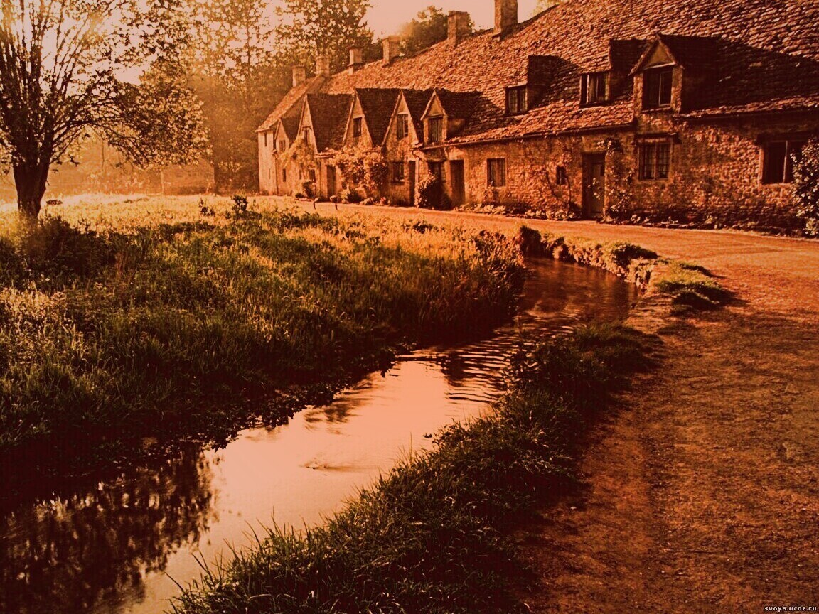 Домик в Англии обои